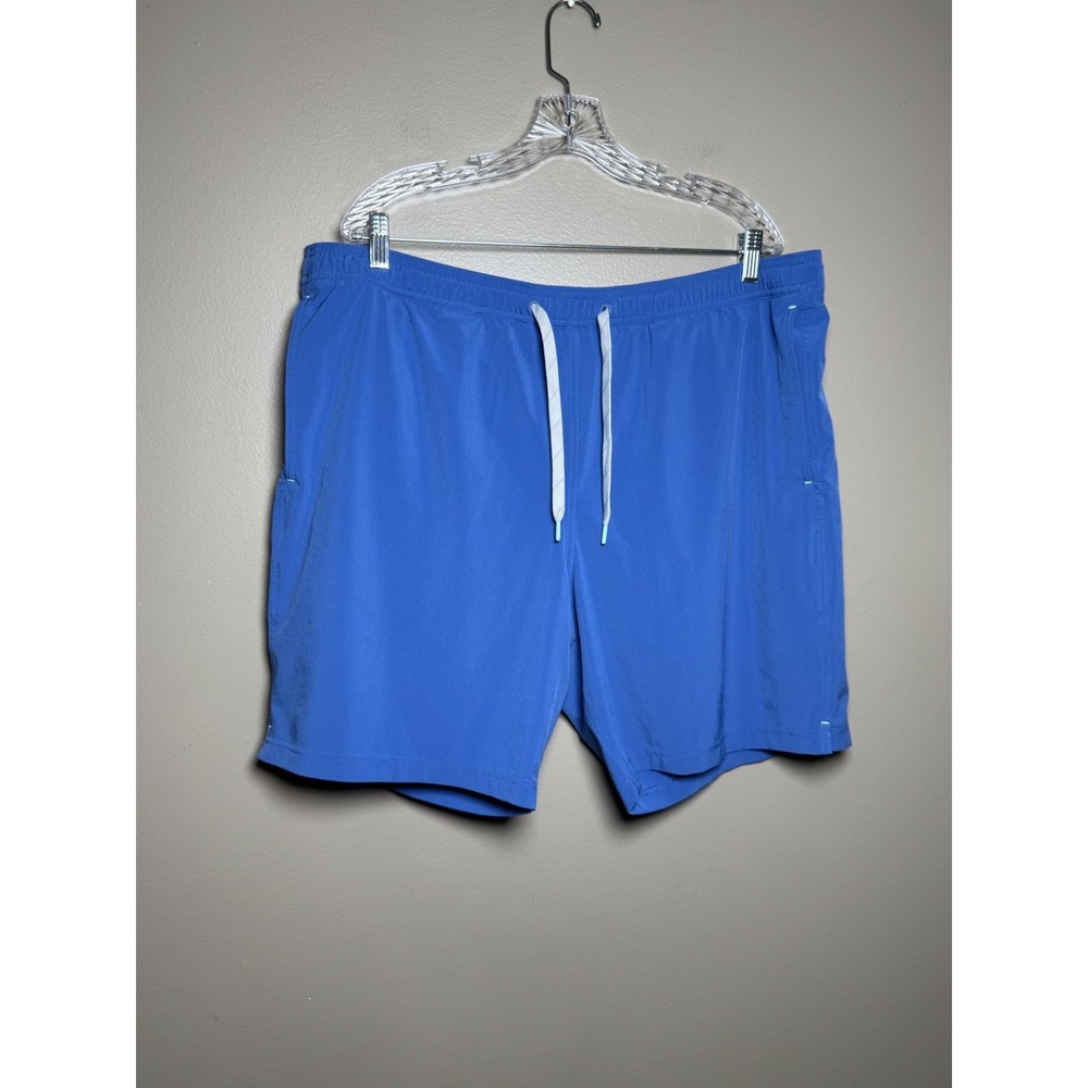 Men's Blue Fully Lined Eddie Bauer Athletic Shorts Size XL
